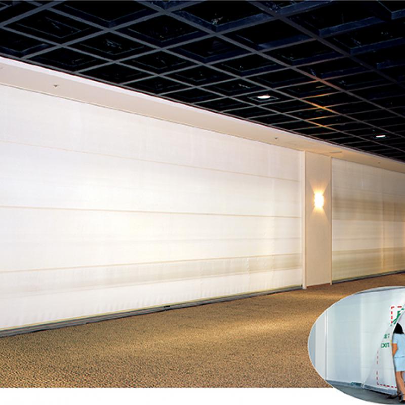 Fire-Resistant And Smoke-Proof Curtain Sansilica Ii.